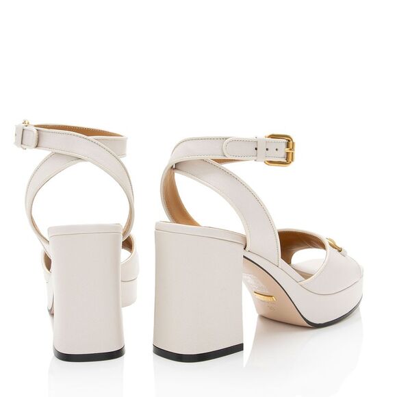 Gucci Leather Horsebit Platform Sandals - Size 9 / 39 - Picture 3 of 8